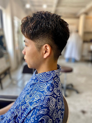【soy-kufu】MEN'S HAIRマッシュパーマアッシ