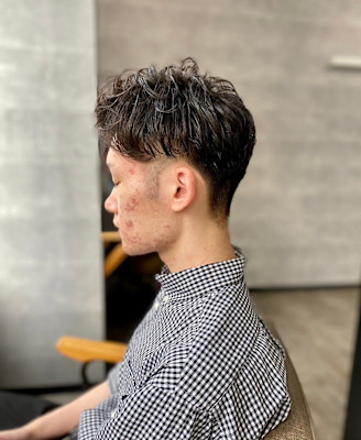 【soy-kufu】MEN'S HAIR束感波巻きショートマ