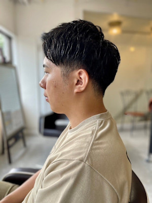 【soy-kufu】MEN'S HAIRマッシュパーマアッシ