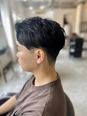 【soy-kufu】MEN'S HAIR束感マッシュパーマア