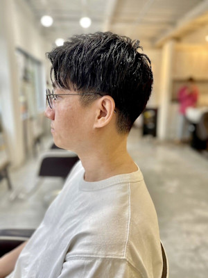 【soy-kufu】MEN'S HAIR束感マッシュパーマア