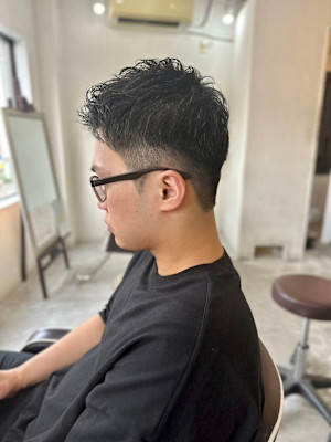 【soy-kufu】MEN'S HAIR束感アッシュブラック