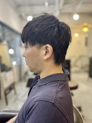 【soy-kufu】MEN'S HAIRアッシュブラック束感