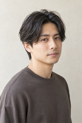 大人センターパート×ニュアンスパーマ