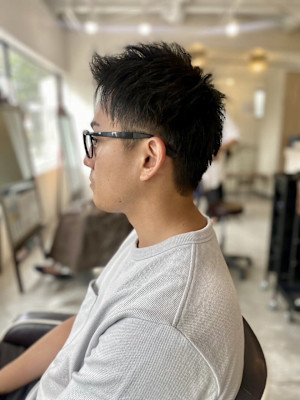 【soy-kufu】MEN'S HAIRアッシュブラック束感