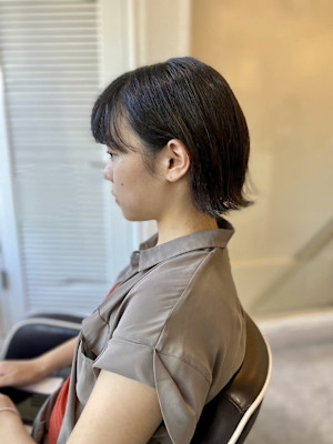 20代30代40代イメチェン似合わせカットフルバング外はねボ