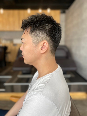 【soy-kufu】MEN'S HAIRアッシュブラック束感