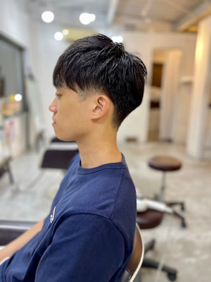 【soy-kufu】MEN'S HAIR束感アッシュブラック