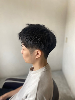 【soy-kufu】MEN'S HAIR束感アッシュブラック