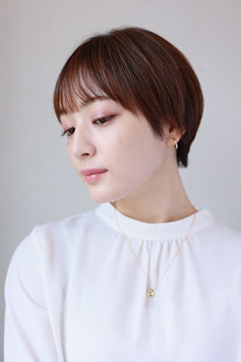 20代30代40代イメチェン似合わせカットフルバングショート