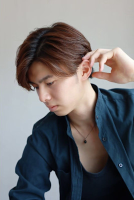 【soy-kufu】MEN'S HAIRアッシュブラック束感