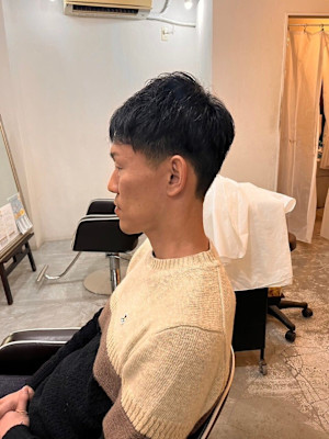 【soy-kufu】MEN'S HAIRアッシュブラックベリ