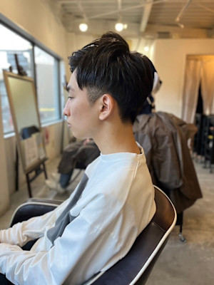 【soy-kufu】MEN'S HAIRマッシュパーマアッシ
