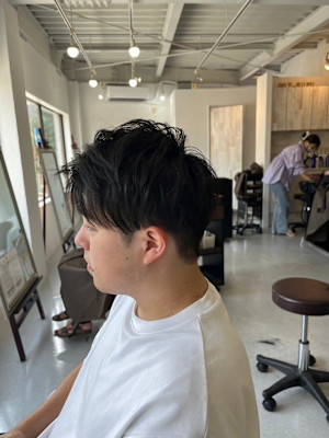 【soy-kufu】MEN'S HAIRアッシュブラックカル