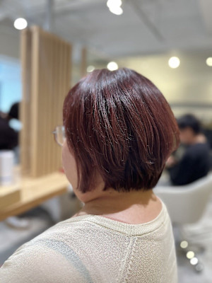 20代30代40代◎似合わせバイオレットココアベージュ小顔ボ