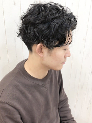 【池袋メンズパーマ】前下がりスパイラルパーマ