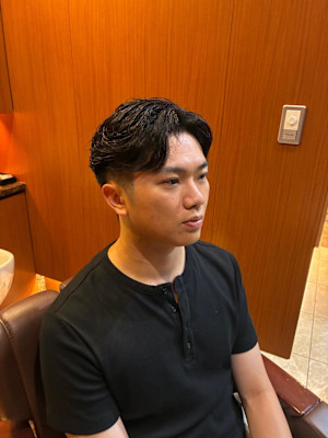 毛流れセンターパート