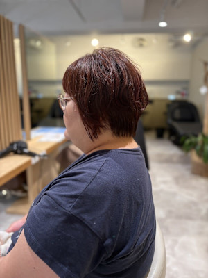 ショートボブショート前下がりボブくびれボブ/四条大宮/烏丸