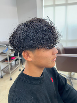 メンズ波巻きパーマ