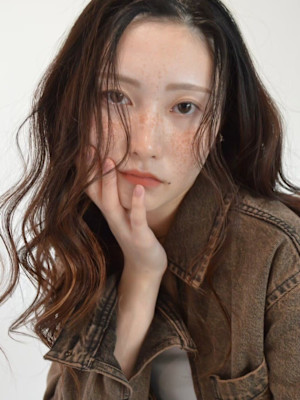 20代30代◎ロングパーマブラウンスタイル/四条大宮/烏丸