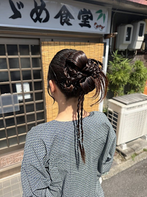 毛先が映える！韓国風カチもり×立体編み込み