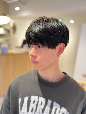 マッシュツーブロックラウンドマッシュマッシュメンズ/四条大宮