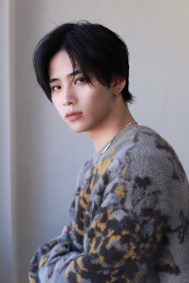 MEN'S HAIRマッシュパーマアッシュブラック