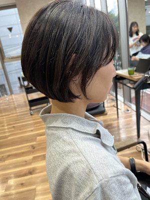 丸みボブ　ショートボブ