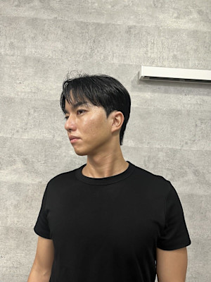 ダウンパーマ韓国スタイル韓国ヘアマッシュコンマバング