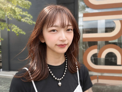 大人可愛いミディアムレイヤー