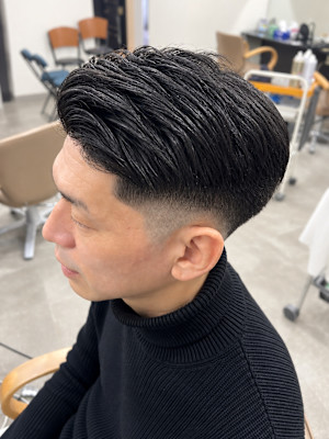 フェード×ナチュラルショート　