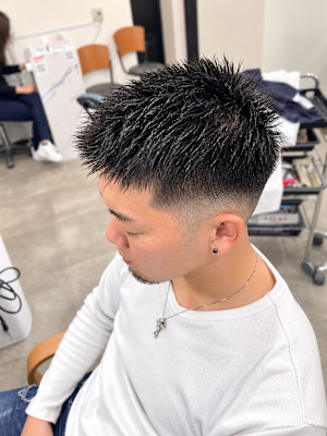 スパイキーショート×フェード