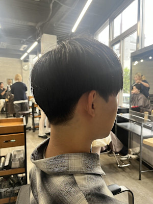 マッシュメンズ韓国マッシュダウンパーマツーブロック