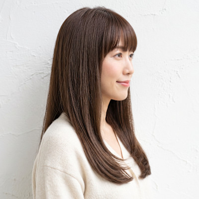 秋艶カラー×まとまる大人上品グラデーションロング