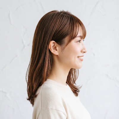 大人上品◎乾かすだけでまとまるツヤ髪ミディアム