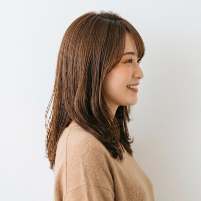 【秋の丸みツヤ】大人カジュアルなグラデーションミディアム