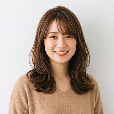 【秋の丸みツヤ】大人カジュアルなグラデーションミディアム