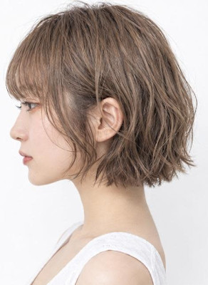 ショートブリーチカラーパーマ