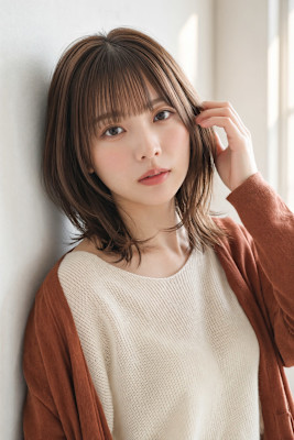  大人の愛されレイヤーミディ☆ショコラベージュ
