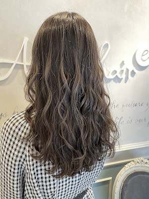 ロング×グレージュ