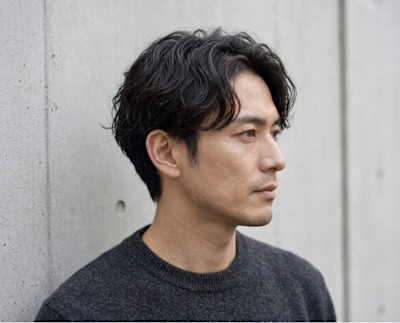 大人ナチュラルセンターパート