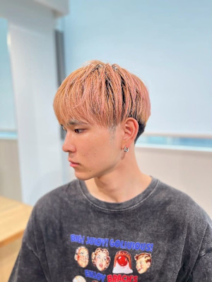 韓国風メンズヘアブリーチカラー/東伏見/田無/武蔵関/西武柳