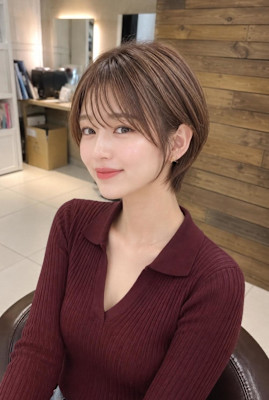 顔周りが可愛い大人くびれショート