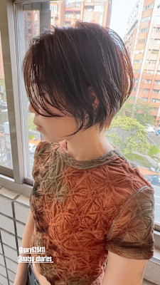 神戸女子に人気！丸みハンサムショート×小顔シースルーバン