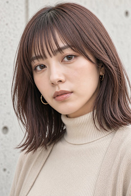ナチュラルで上品な大人ミディ