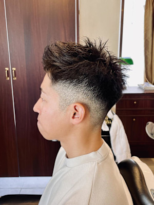 【30代 男性】カジュアルアップバングショート