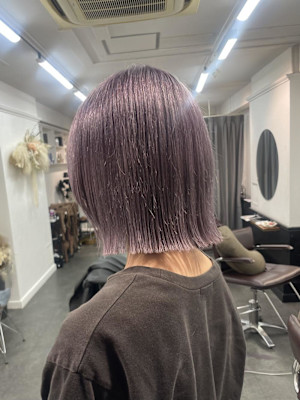 ボブレイヤー×ラベンダーカラー