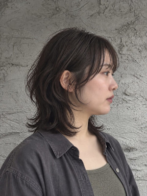 船橋・吉kici｜横顔に抜け感のあるミディアム