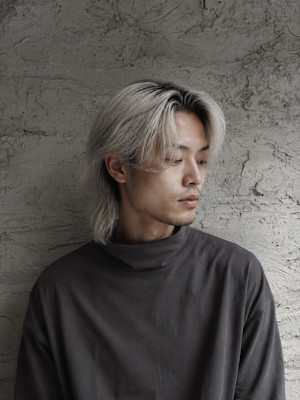 船橋・吉kici｜メンズのブロンドミディアムウルフ
