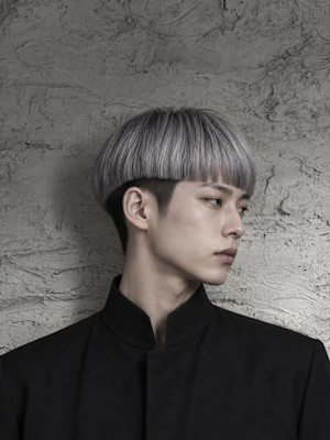 船橋・吉kici｜シルバーのメンズマッシュショート